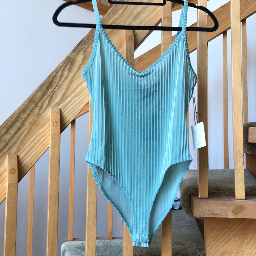 Velvet Green Bodysuit